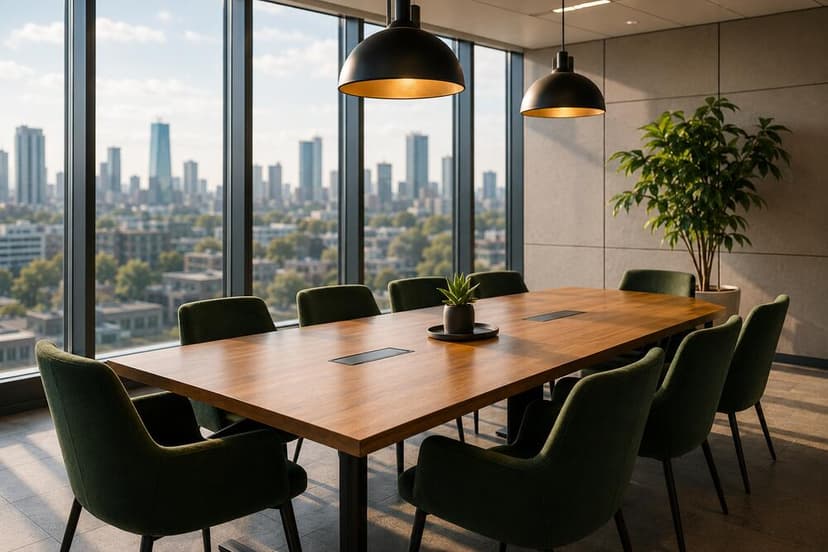 Empty meeting space